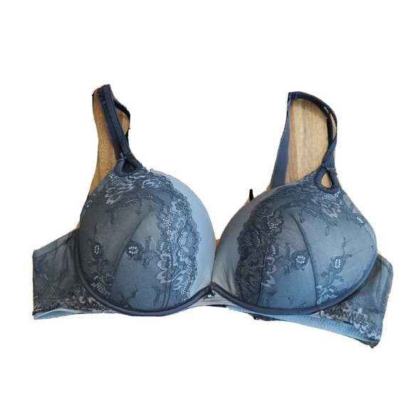 Torrid Women's Bra Gray Dark Gray Lace Overlay Size 44D. - Picture 1 of 6